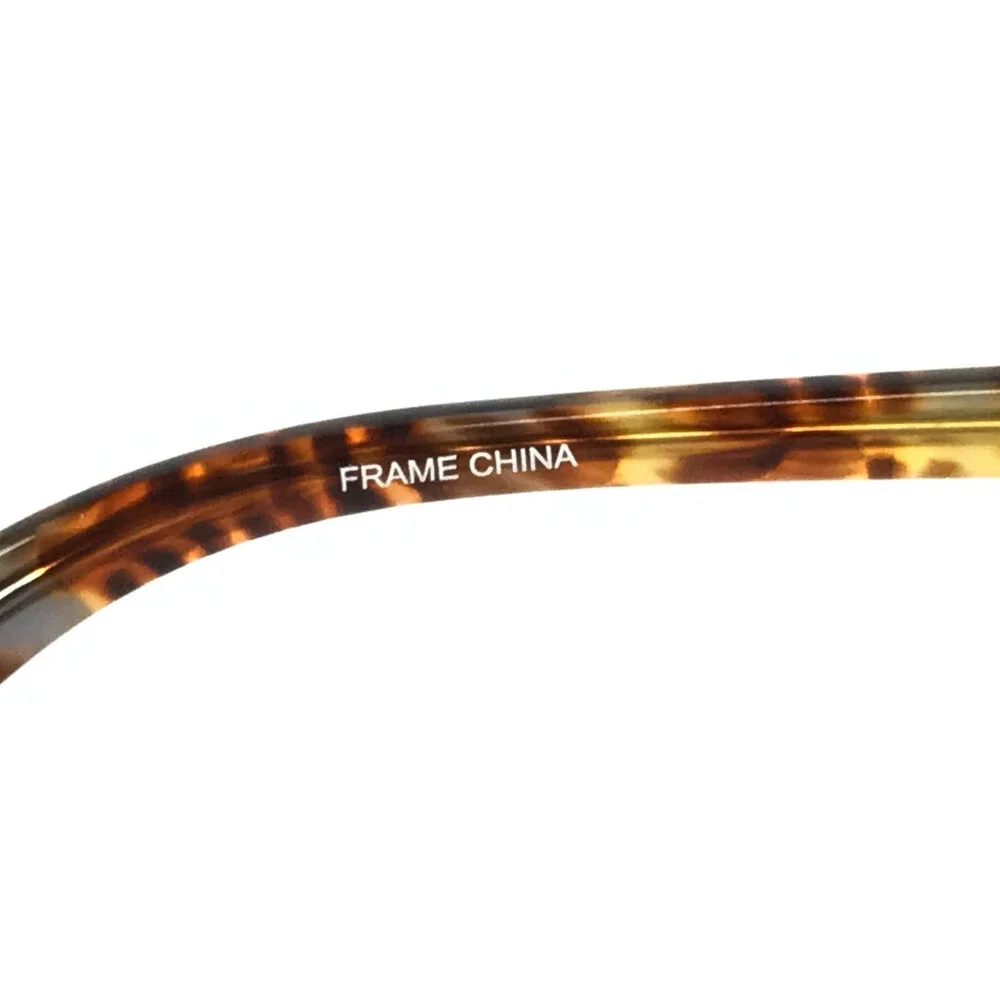 Anne Klein Eyeglasses Frames AK5083 414 NAVY Tortoise Cat Eye Half Rim 55-17-140
